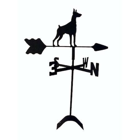 The Lazy Scroll Doberman Pinscher Roof Mount Weathervane TH330937